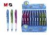 Spring Shape Barrel Colored Ballpoint Pens In Blue Ink For Promotion Gift