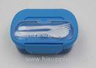 Promotional Two Layers Childrens Plastic Lunch Box With Divider Set And Cutlery