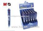 Small Short Four In One Colored Ballpoint Pens / Gel Or Oil Ink Rollerball Pen