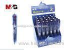 Small Short Four In One Colored Ballpoint Pens / Gel Or Oil Ink Rollerball Pen