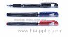Heat transfer printing 0.7mm stick gel ink pen with soft rubber grip and imported refill for office