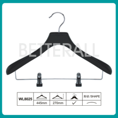 wooden hanger clothes hanger with clip