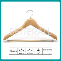 wooden hanger clothes hanger with clip