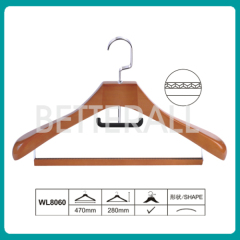 Flat body wood hanger