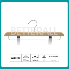 Flat body wooden children hanger