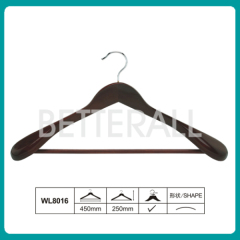 Flat body wooden children hanger