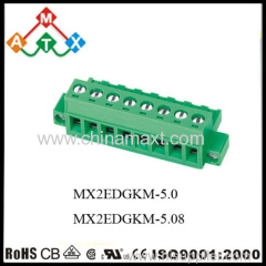 Pin header connctors PCB contact pluggable terminal block connector Pin Spacing 5.08mm male type Plug-in Terminal Blocks