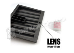 Black Plastic Poker Scanner Casino Chip Tray Camera Approved ISO9001