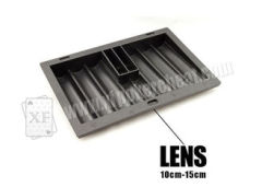 Black Plastic Poker Scanner Casino Chip Tray Camera Approved ISO9001