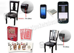 Casino Cheating Devices Wooden Poker Chair With Infrared / Laser Camera