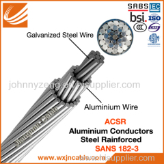 ACSR-Aluminum Conductor Steel Reinforced SANS 182-3 SABS Certificate