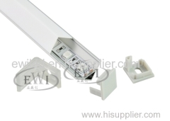 60 degree corner LED aluminum profile for kitchen or wardrobe lighting strip