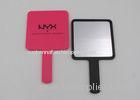 Beauty Salon Square Makeup Mirror With Handle / Folding Cosmetic Mirror