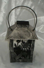 Vintage Lanterns Metal with flower decorated