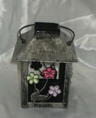 Vintage Lanterns Metal with flower decorated