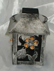 Vintage Lanterns Metal with flower decorated