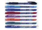 8 Color Super Smooth Ballpoint Pen 0.7mm With Semi - Gel Ink / Printed Logo