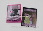 Big Cartoon Chrome Travel Makeup Mirrors with Full Color Logo Printing