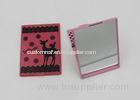 Pocket Size 1 Side Rectangular Plastic Makeup Mirror / Small Cosmetic Mirror