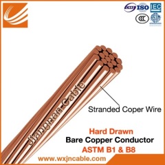 Copper Stranded Wire ASTM B1& B8 Aerial Cable Overhead Line