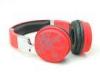 Custom Black Adjustable Personalized DJ Headphones For MP3 / MP4 / PC