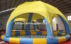 Colorful Bumper Boats Inflatable Water Pool 10m Dia / Inflatable Swimming Pool With Cover