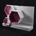 Acrylic Makeup Display Stand With Hexagon Shape