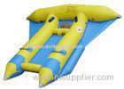 Amazing 0.9mm PVC Inflatable Flying Fish Water Banana Boat With 2 Seaters