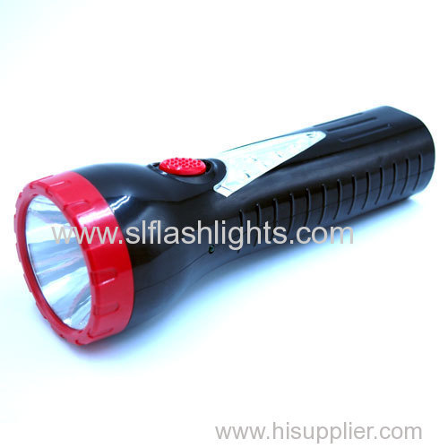 Plastic 6LED Rechargeable Flashlight Light