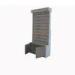 Floor Slatwall Silver Retail MDF Display Stands Storage Customized