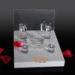 Unique Diamond Ring Jewelry Display Stands Acrylic Tray 220260175 mm