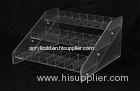 More Tiers Plastic Nail Polish Display Rack Ladder Shaped Transparent