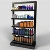 Black 5 Tier Display StandPOS Perspex Shelving DisplayRetail Bath Product Glossy