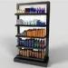 Black 5 Tier Display StandPOS Perspex Shelving DisplayRetail Bath Product Glossy