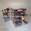 119 Inch Acrylic Makeup Display Stand Clear Beauty Cosmetic Component Organizer With Drawer