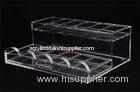 Acrylic Retail Display StandsNail Polish ShelfClear 285215100 Mm For Makeup Shop