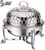 Silver Plated Chafing Dish Stainless Steel Buffet Chafing Dish With Fuel Holder To Warm Food