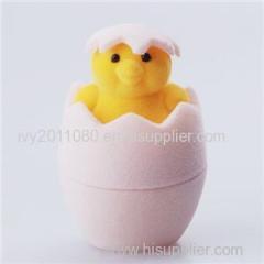 Lovely Cartoon Flocking Jewelry Box