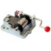 Hand Cranked Music Box Mechanism Red Color Plastic Ball Knob