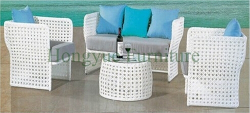 White wicker rattan patio sofa set outdoor rattan sofa furniture