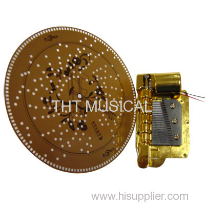 Disc 20 Note Electric Drive Musical Clock Mechanism