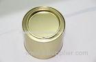 OEM Glue Metal Small Paint Pot / Natural Tin Gold Varnish Inside