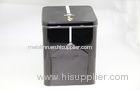 Small Black Square Coffee Tin Cans With Open Door 168 X 168 X 215 mm
