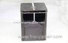 Small Black Square Coffee Tin Cans With Open Door 168 X 168 X 215 mm