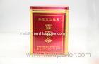 Gold And Red Decorative Oolong Tea Tin Box Packaging ISO9001 SGS