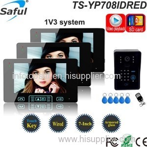 Saful TS-YP708IDREC 7" Video Door Phone With RFID Card And Recording Function