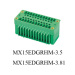 3.81mm straight Pluggable Terminal Blocks 300V 8A double row