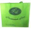 Green Custom Reusable Grocery Bag Non Woven With Pipe Handle 3531.310.9 cm