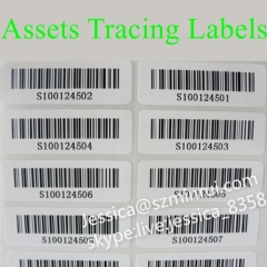 Custom Design Scan Barcode Sticker Serial Number Asset Labels Barcode Sticker Label With Easy Fragile Sticker