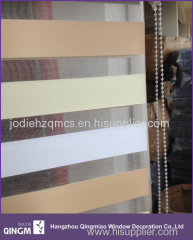 Three color zebra blinds rainbow roller blind for office